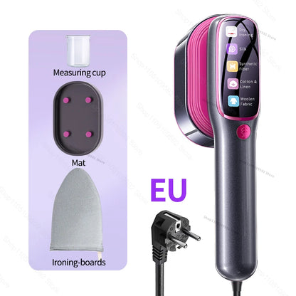 1200W Handheld Hanging Steam Iron Touch Screen Control 15 Seconds Fast Preheat Portable Steam Iron Home Fabric Clothes Steamer